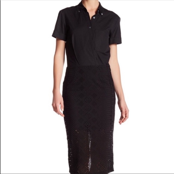 Veronica Beard Dresses & Skirts - NWT Veronica Beard Pilar Black Eyelet Dress Sz 6